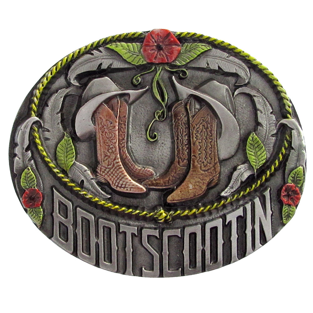 BU-014E - Bootscootin Belt Buckle